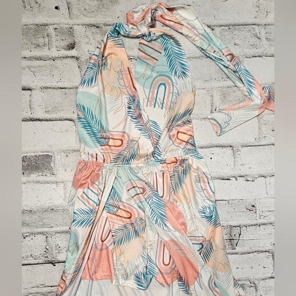 CBR Halter Romper / Maxi Dress - Picture 3 of 8